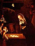 Geertgen Tot Sint Jans Geertgen depicted the Child Jesus as a light source on his painting The Nativity at Night oil painting reproduction